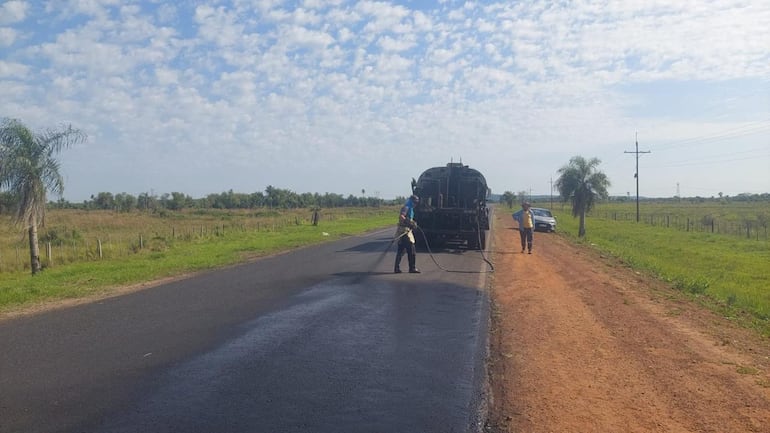 Las obras avanzan en la desastrosa vía.
