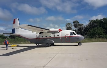 Avion militar en Fuerte Olimpo