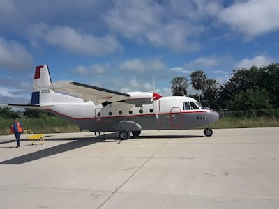 Avion militar en Fuerte Olimpo