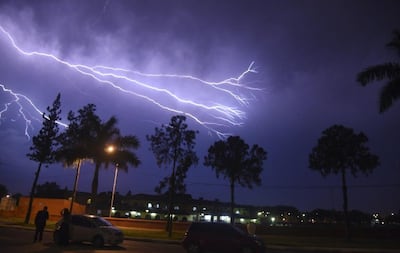 Tormenta eléctrica en territorio paraguayo.