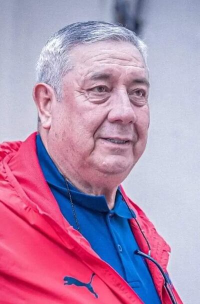 Carlos de los Santos Jara Saguier (73 años), director técnico de Cerro Porteño.