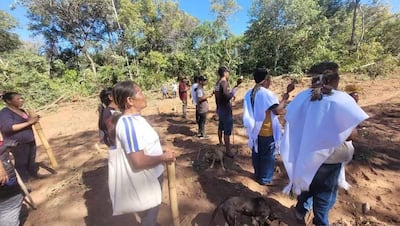 Indígenas de la comunidad Apyka Rynde'i, de Bella Vista Norte, Amambay, sostienen un conflicto con un estanciero brasileño.