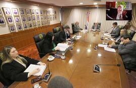 Sesión de la Corte Suprema de Justicia del pasado jueves.