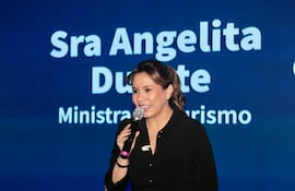 Angie Duarte, ministra de la Secretaría Nacional de Turismo.