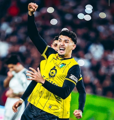 Arnaldo Castillo Benega, en el festejo de su gol para O'Higgins contra Colo Colo.
