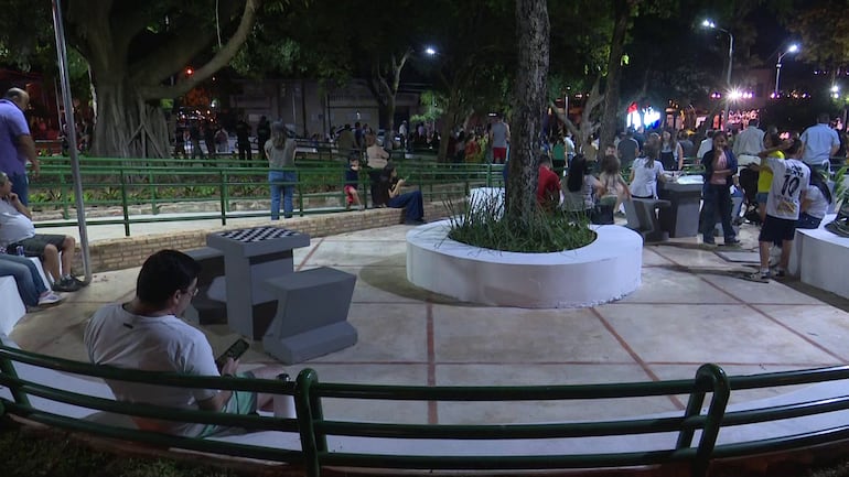 Este martes se inauguraron las obras de mejoramiento de la plaza Naciones Unidas, en el barrio Mburicaó.