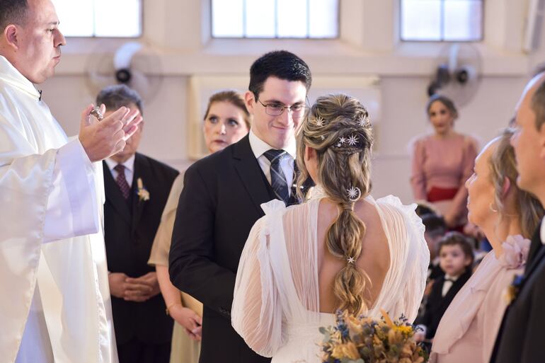 Durante la ceremonia religiosa.