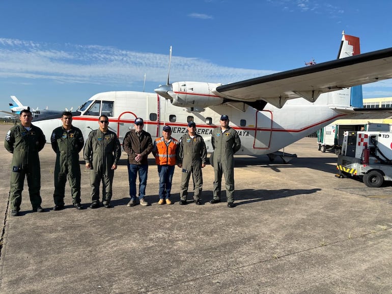 Vuelo militar de Paraguay con ayuda humanitaria para Bolivia. (Gentileza, Cancillería de Paraguay)