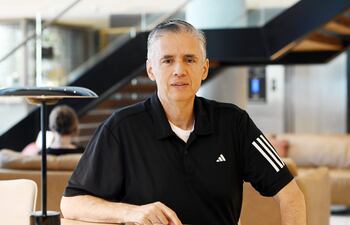 Juan Carlos López, director político de la cadena CNN en Español, presentador y jefe de corresponsales en Washington, durante una entrevista con ABC, en Asunción.