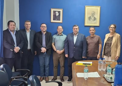 Christian González, Patricio Melul, Ever Barrios, Félix Ayala, Alcides Riveros, Rafael Rojas y Norma Girala.