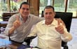 El ministro de Urbanismo, Juan Carlos Baruja, y el expresidente Horacio Cartes.