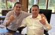 El ministro de Urbanismo, Juan Carlos Baruja, junto al presidente de la ANR, Horacio Cartes.