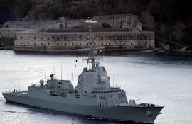 Imagen ilustrativa. La fragata Blas de Lezo zarpa del Arsenal Militar de Ferrol para dirigirse al mar Negro ante la escalada de tensión entre Rusia y Ucrania.