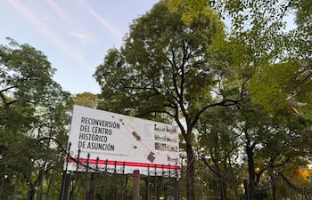 Así se encuentra hoy la Plaza Uruguaya, en el marco de las obras de revitalización encaradas por el Consorcio Palma.