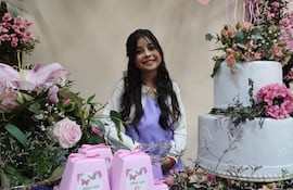 María Lujan el día en el que, pese a las circunstancias, festejó sus 15 años de vida.