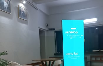 Stand de Ueno en IPS, en una foto compartida por un asegurado.