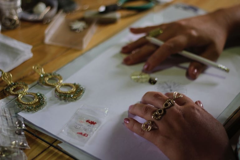 Imagen de piezas de filigrana de Fio Galli.