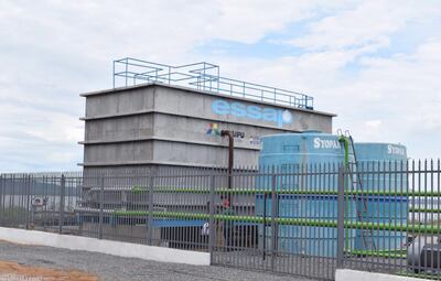 La planta potabilizadora de la Essap inaugurada ayer en zona de Punta Arena, de San Bernardino.