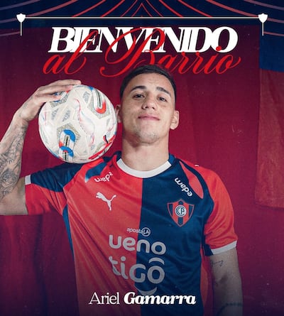Ariel Gamarra, nuevo futbolista de Cerro Porteño.