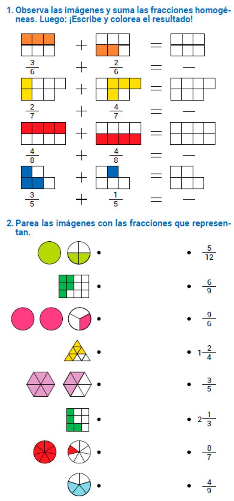 Retroalimentación sobre las fracciones
