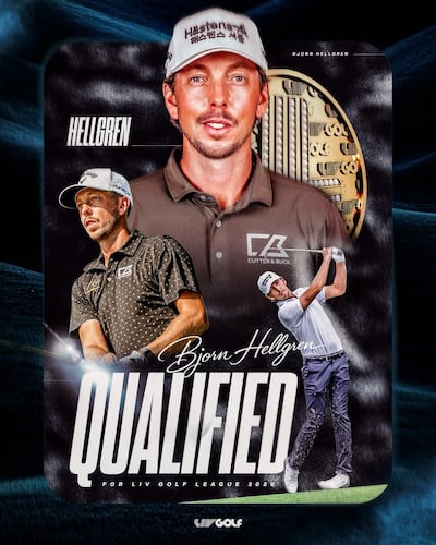 El sueco Bjorn Hellgren competirá en LIV Golf.