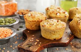 Muffins de lentejas.