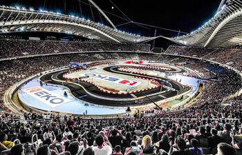 El estadio Olímpico de Atenas fue sede de la primera prueba especial del Rally Acrópolis.