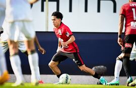 Matías Segovia, en acción con la camiseta del Racing White Daring Molenbeek Bruselas.