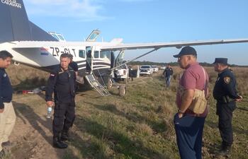 La avioneta comercial fue secuestrada desde la zona de Canindeyú y terminó en Paraguarí.