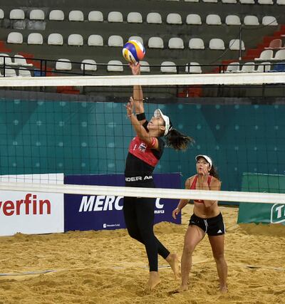 Michelle Valiente y Giuliana Poletti consiguieron una trabajada victoria contra las incaicas.