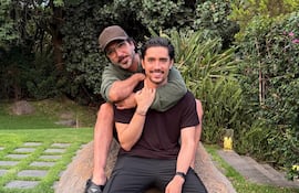 El cantante mexicano Alejandro Fernández, conocido como "El Potrillo", y su hijo Alex Fernández.