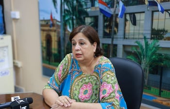 La senadora Esperanza Martínez, del Partido Participación Ciudadana (PPC). EFE/ Senado de Paraguay.