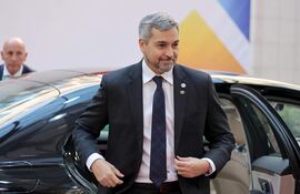 Imagen de archivo: el expresidente de la República Mario Abdo Benítez.