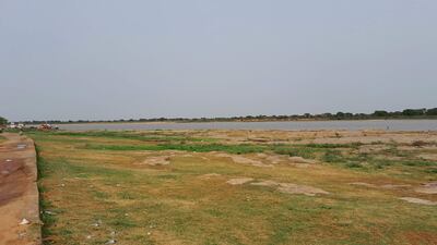 Imagen de la crítica situación del río Paraguay debido a los descensos.