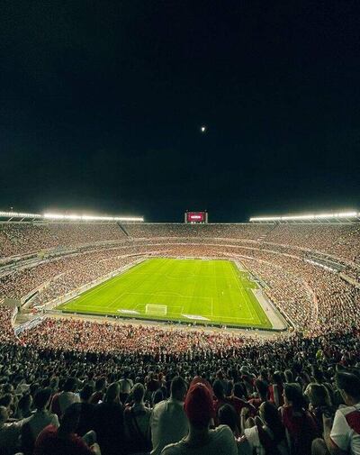 Estadio Monumental de Núñez, sede del superclásico de hoy.