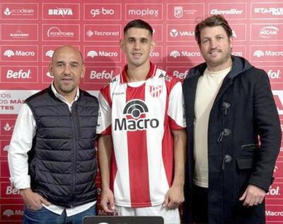 Juan Manuel Romero, con la camiseta del Instituto de Córdoba, que compite en la máxima categoría del fútbol argentino.