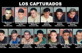 Geovanni Ruiz Román, Lucas Natanael Brítez Villalba, Ronaldo Rafael Maidana Cáceres, Daniel Maidana Cáceres, Carlos Antonio Cáceres, Leandro Moisés Salinas Ascona, Walter Samuel Maidana Cáceres, Álvaro Daniel Alvarenga Fernández, Jonathan Fernández Martínez, Juan Andrés Villarreal Rodríguez, Juan Cirilo Penayo López, Marcelo Rubén Moray Godoy y Pedro Ignacio Acosta Agüero.