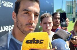 El lateral derecho Raúl Alejandro Cáceres Bogado (34 años), en el club que lo vio nacer profesionalmente.