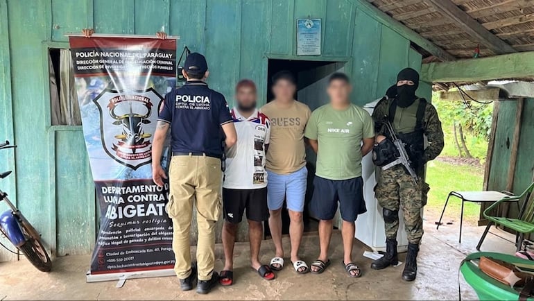 Operativo contra abigeato deja tres detenidos y millonaria incautación en Caaguazú