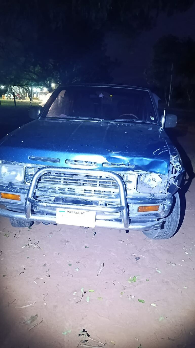 La camioneta Nissan quedó incautada en la Comisaría local, por disposición fiscal.