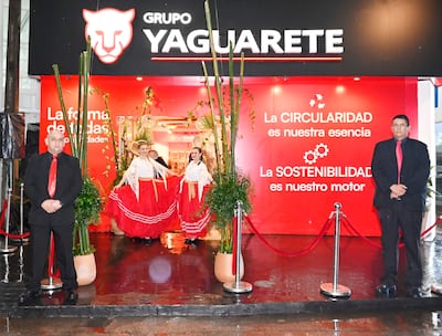 Cartones Yaguareté y Grupo Yaguareté en la Expo de Mariano Roque Alonso