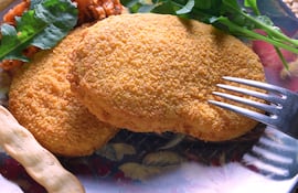 Milanesa de calabaza.