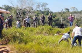 Lugar donde fue hallado el cadáver de César Gabriel Marecos Duarte, en Villa Ygatimí