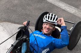 El paraciclista paraguayo Iván Moisés Cáceres Araújo (9/3/2000) entra en acción desde hoy en Santiago 2023.