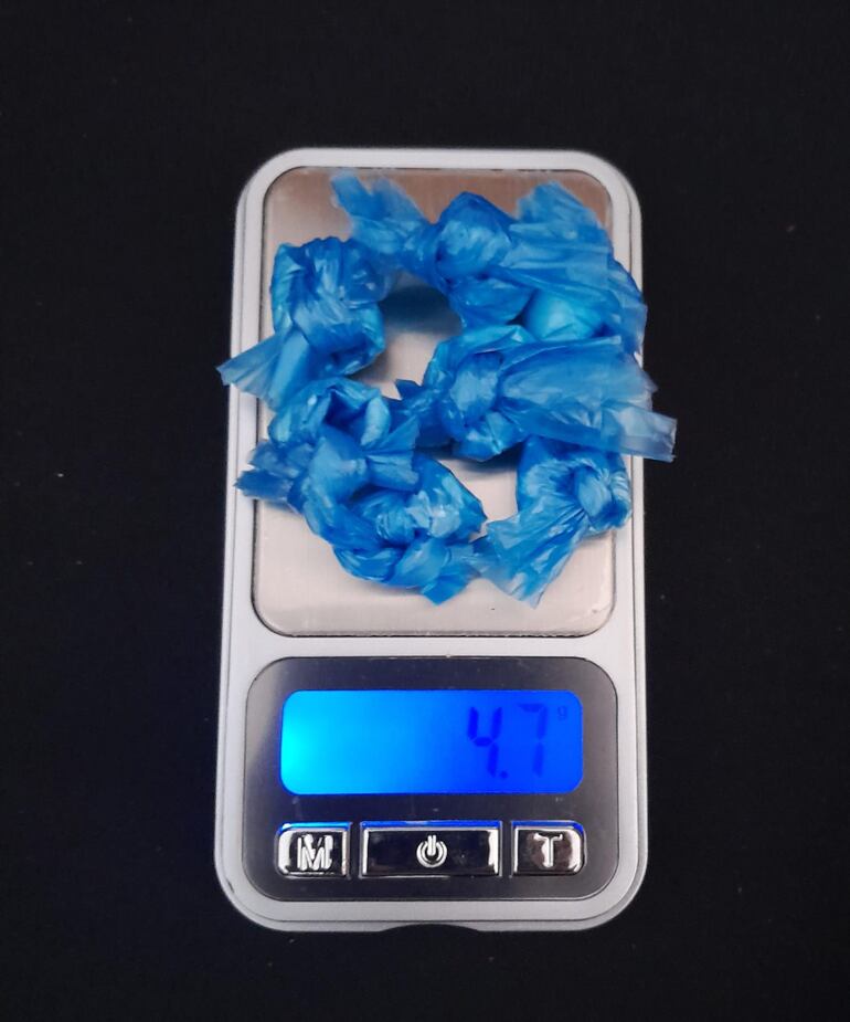 Parte de la droga incautada en el segundo allanamiento.