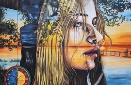 Una obra de la artista Verónica Fernández que formará parte de la muestra colectiva "Gaia".