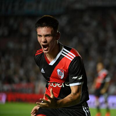 Franco Mastantuono de River Plate, uno de los convocados por Placente para la selección argentina Sub 20