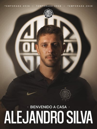 Con esta imagen, Olimpia anunció el retorno del uruguayo Alejandro Daniel Silva González.
