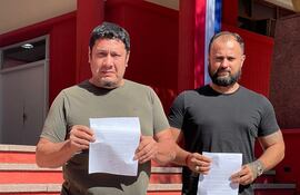 Antonio Franco Centurión y Fredy Gamarra González.