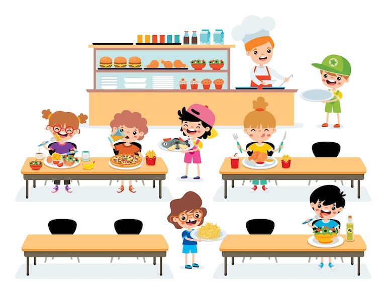 El comedor de la escuela.